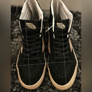 Brand New Leather Vans Sk8Hi Old Skool Sneakers Size 5.5